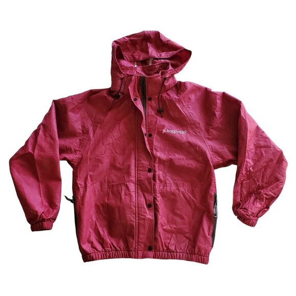 FROGG TOGGS Kids' Classic Pro Action Waterproof Rain Jacket Cherry Color M - Picture 4 of 16